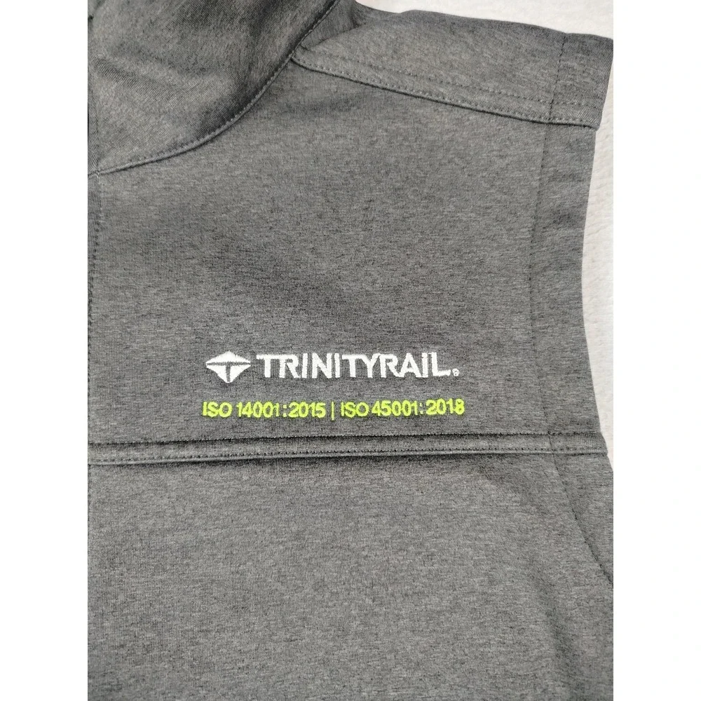 The North Face Vest Mens Large Gray Windwall Softshell‎ Full Zip TrinityRail